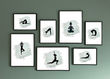 Yoga Poster-Set | Asanas | Yoga Posen (in DIN A3 und DIN A4)